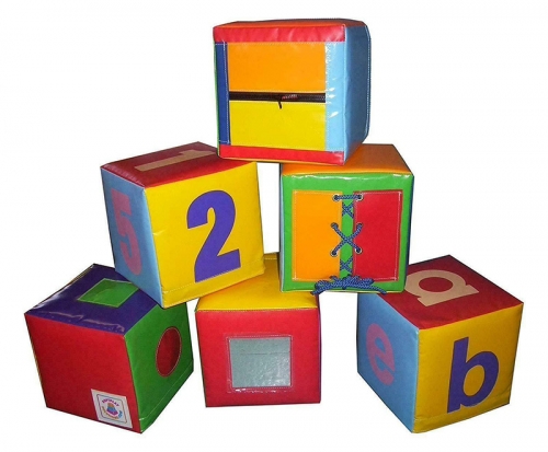 Soft Play Set of 6 Activity Cubes